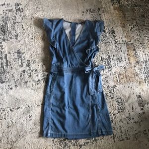 Like-new, size 10, WHBM, soft denim dress.